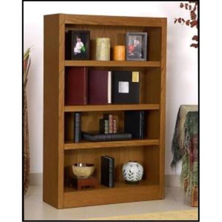 CONCEPTS IN WOOD Concepts In Wood MI3048-D Single Wide Bookcase; Dry Oak Finish 4 Shelves MI3048-D